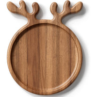 Christmas Reindeer Antler Wooden Chopping Board & Tray